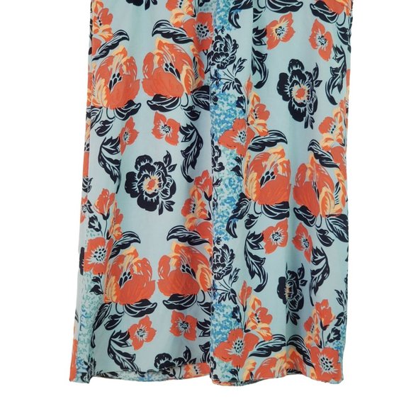 Cabi Aqua Mist Maya V-Neck Shift Mini Dress, Floral Print, Sz XS - Picture 9 of 11